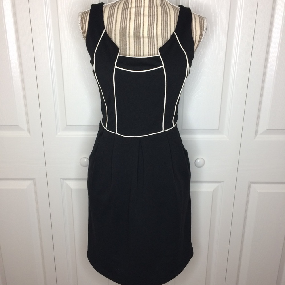 Eva by Eva Franco black sheath dress